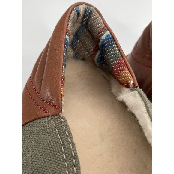 Sanuk Men's 9 Cozy Vibe Low Sugar Mat Slipper Stone Gray Canvas Shoes 1124251 - Picture 14 of 16